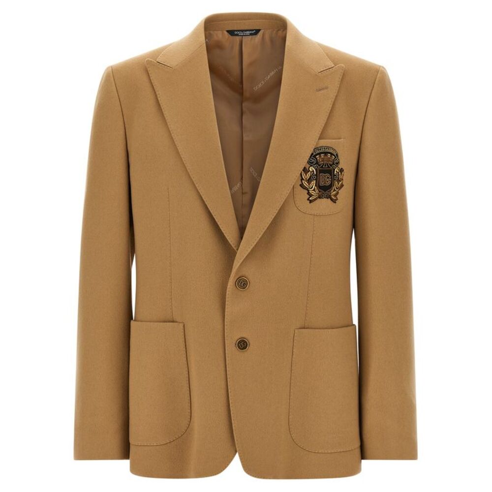 Dolce & Gabbana Beige Cashmere Men's Blazer